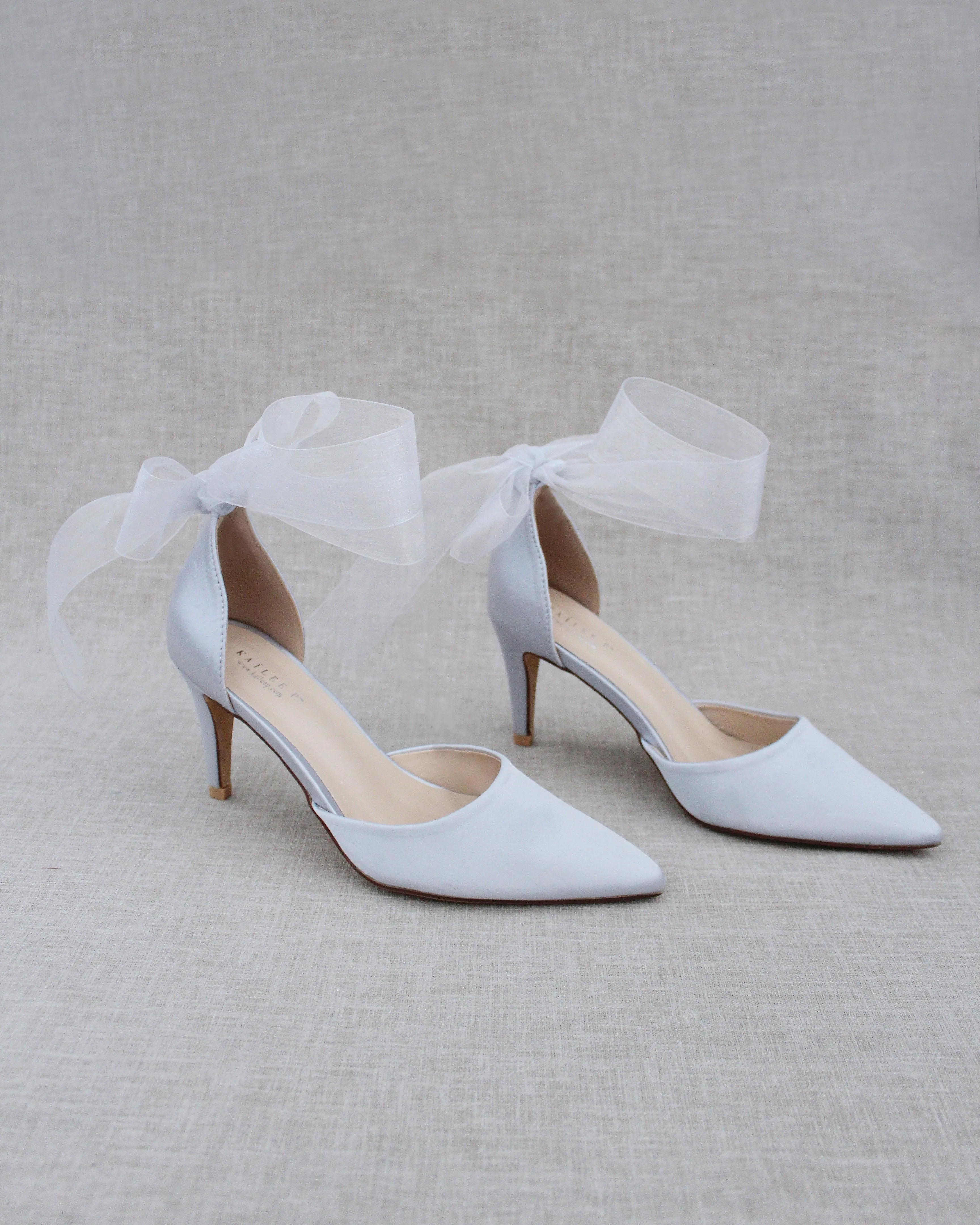 Evening Heels With Ankle Ribbon