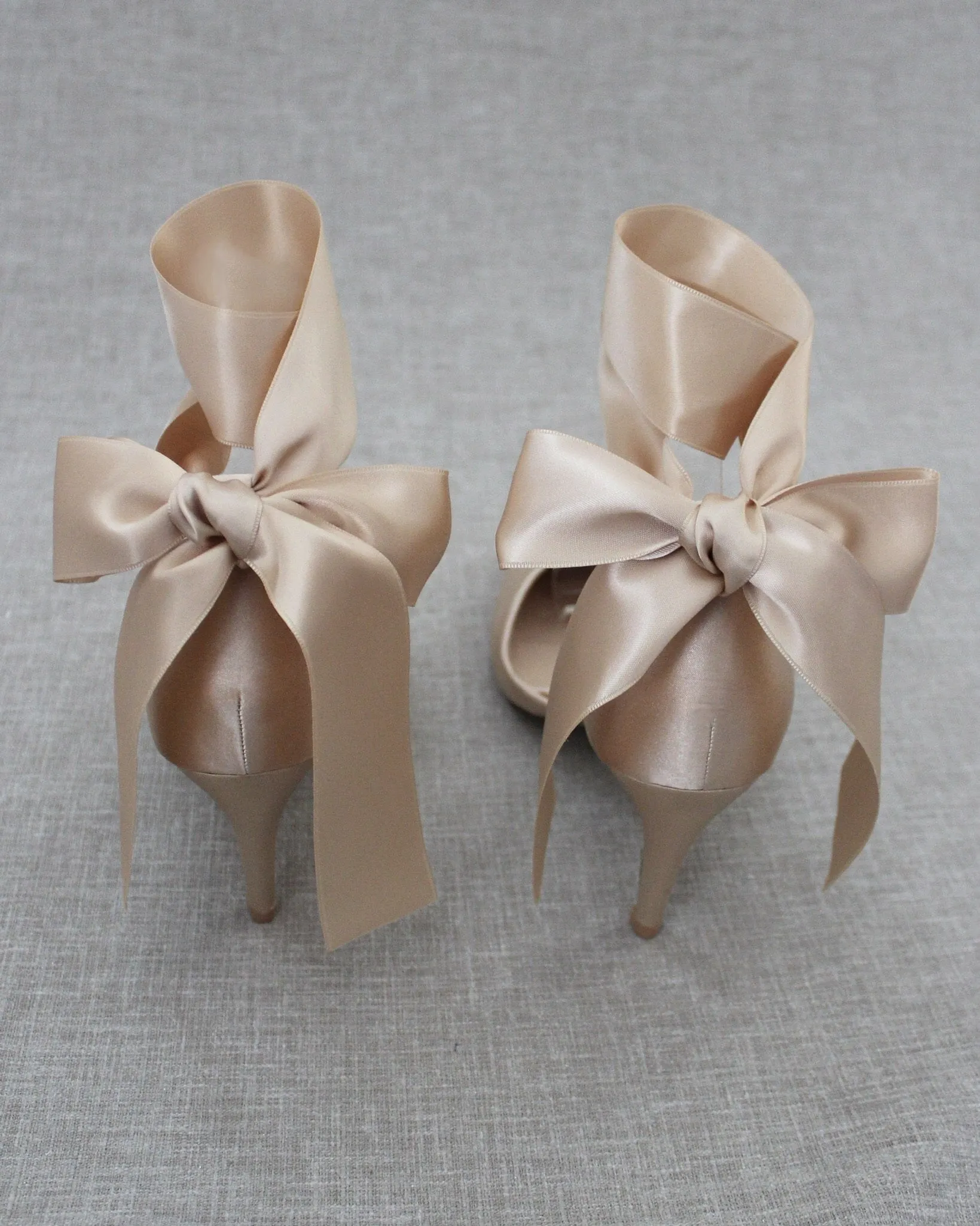 Evening Heels With Ankle Ribbon