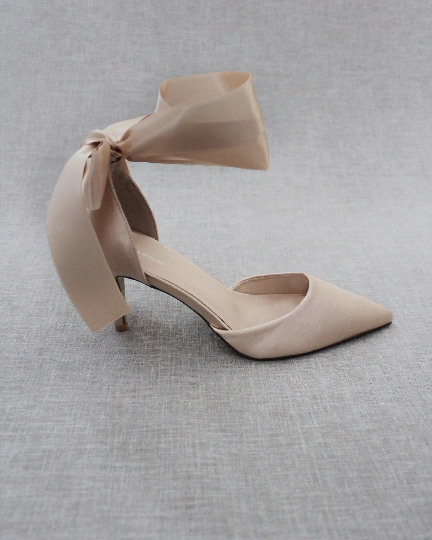 Evening Heels With Ankle Ribbon