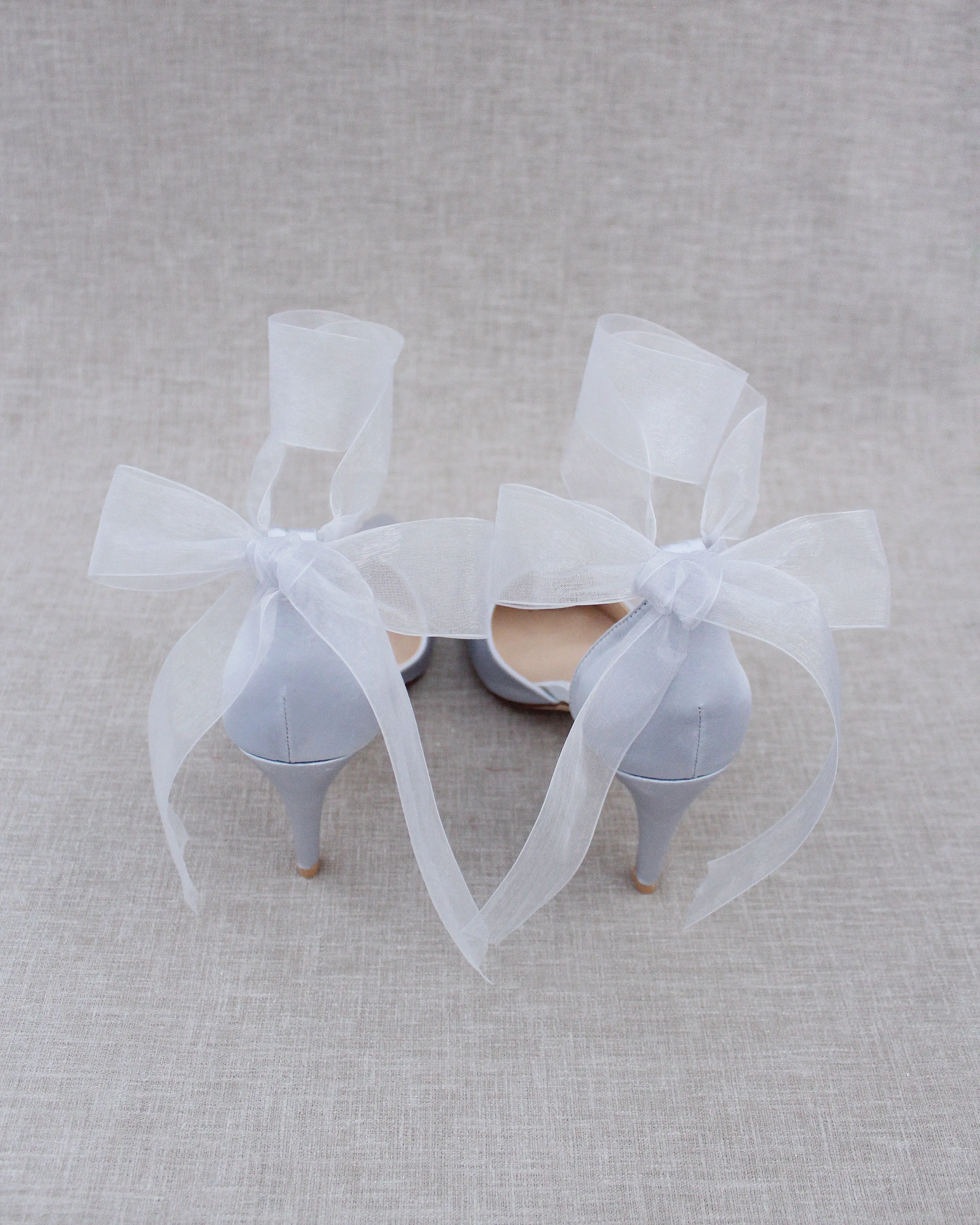 Evening Heels With Ankle Ribbon