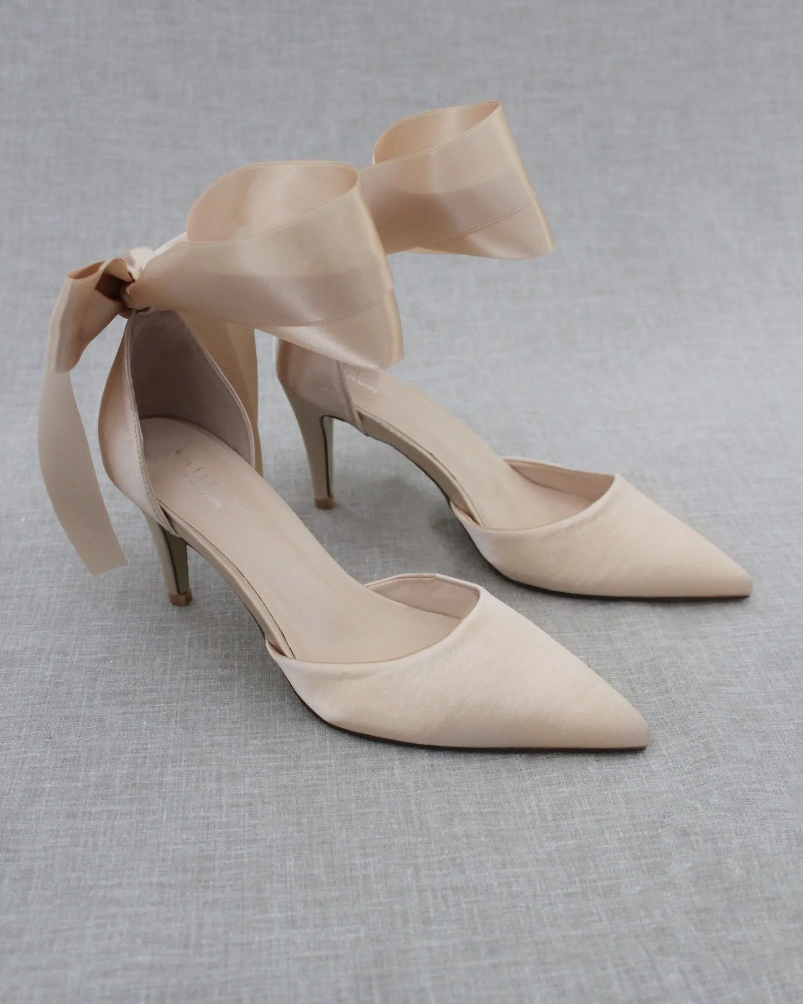 Evening Heels With Ankle Ribbon