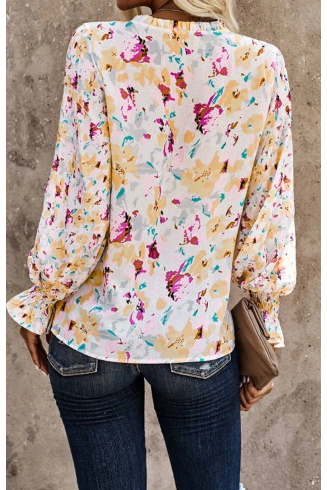 Floral Smocked Blouse