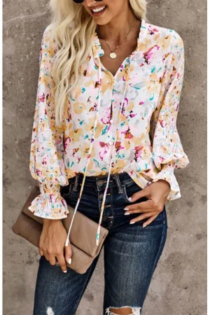 Floral Smocked Blouse