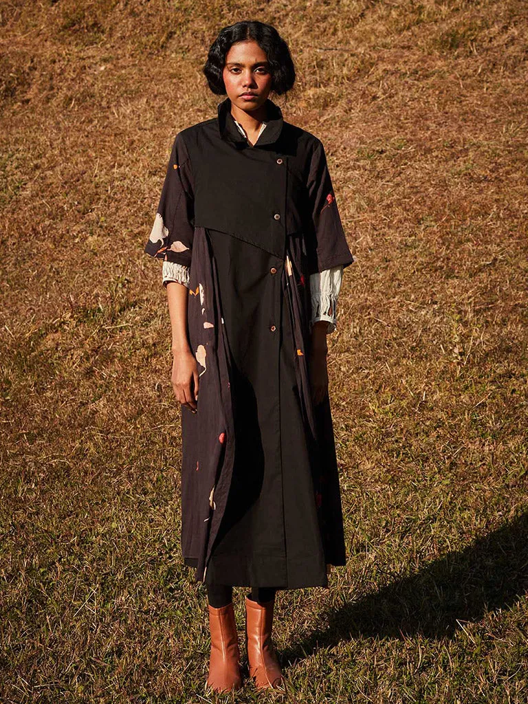 Floral Storm Trench Coat