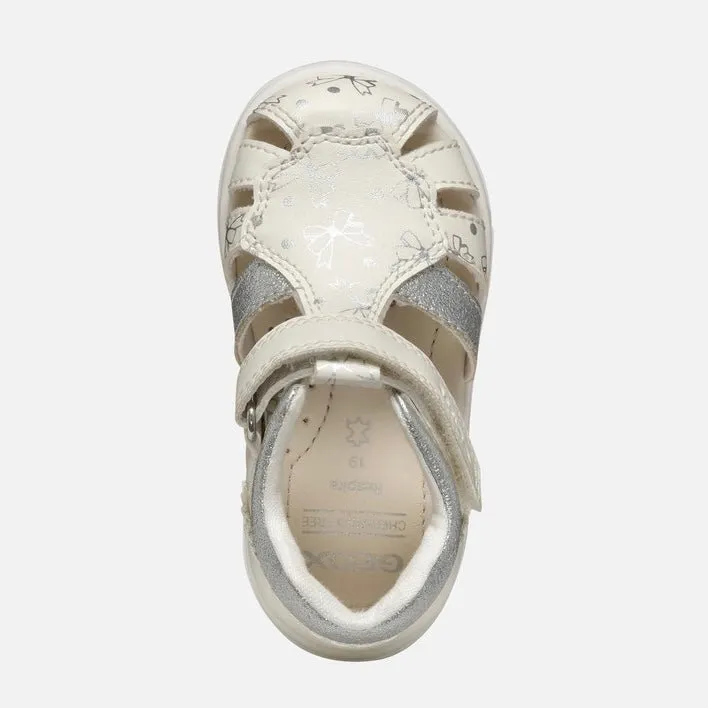 Geox - Sandal Zapito - White/Silver