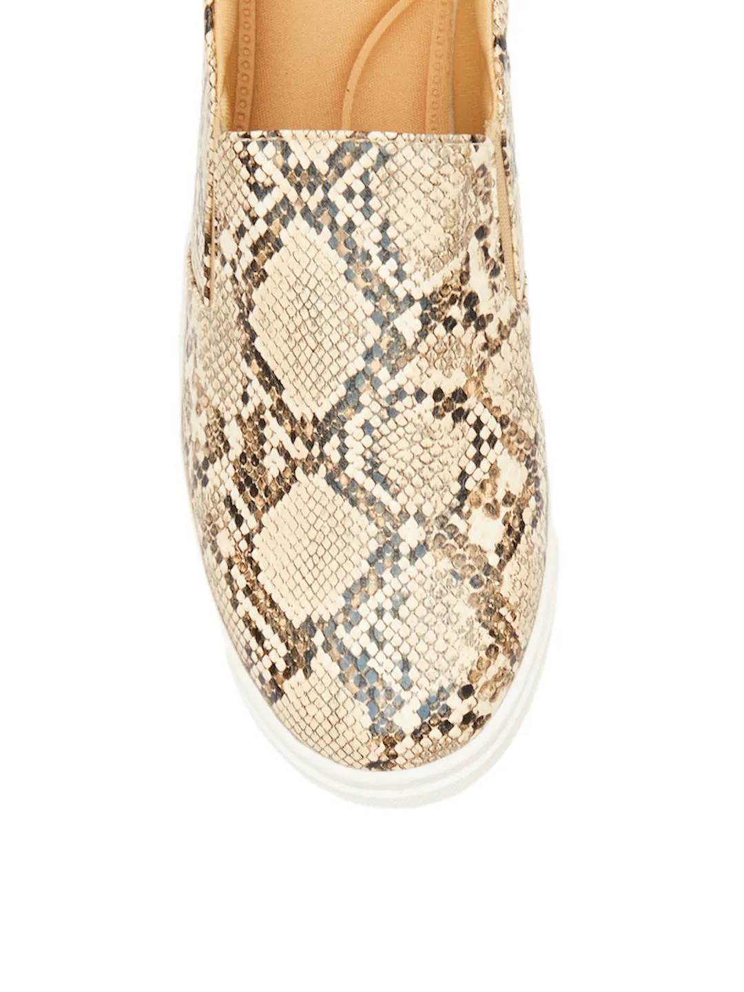 GOSSIP WOMENS BEIGE MOCCASINS