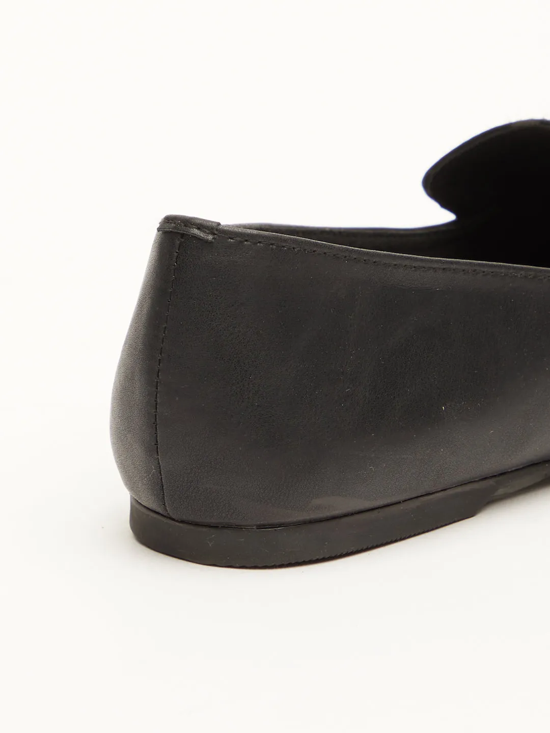 GOSSIP WOMENS BLACK MOCCASINS