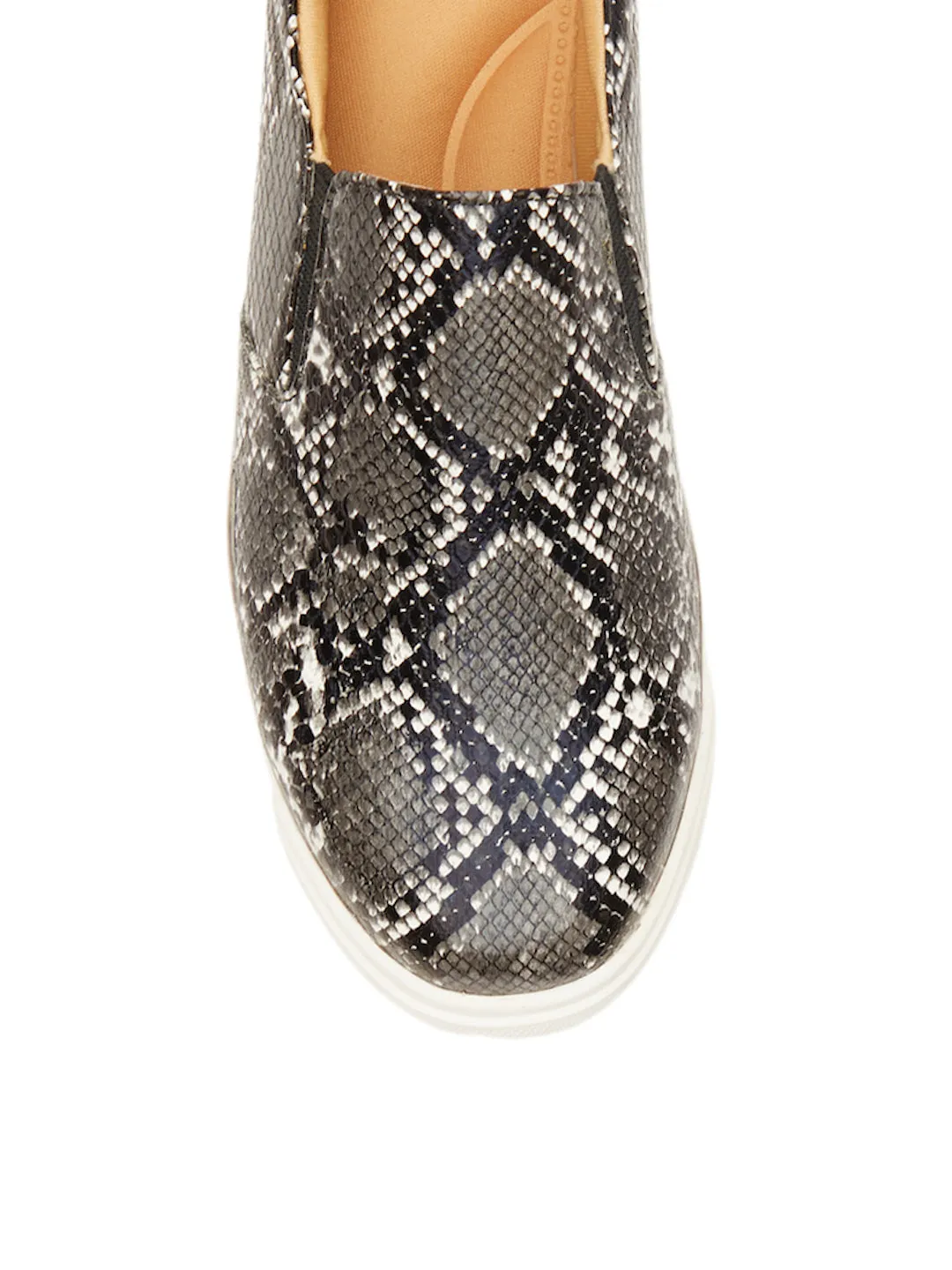 GOSSIP WOMENS BLACK MOCCASINS