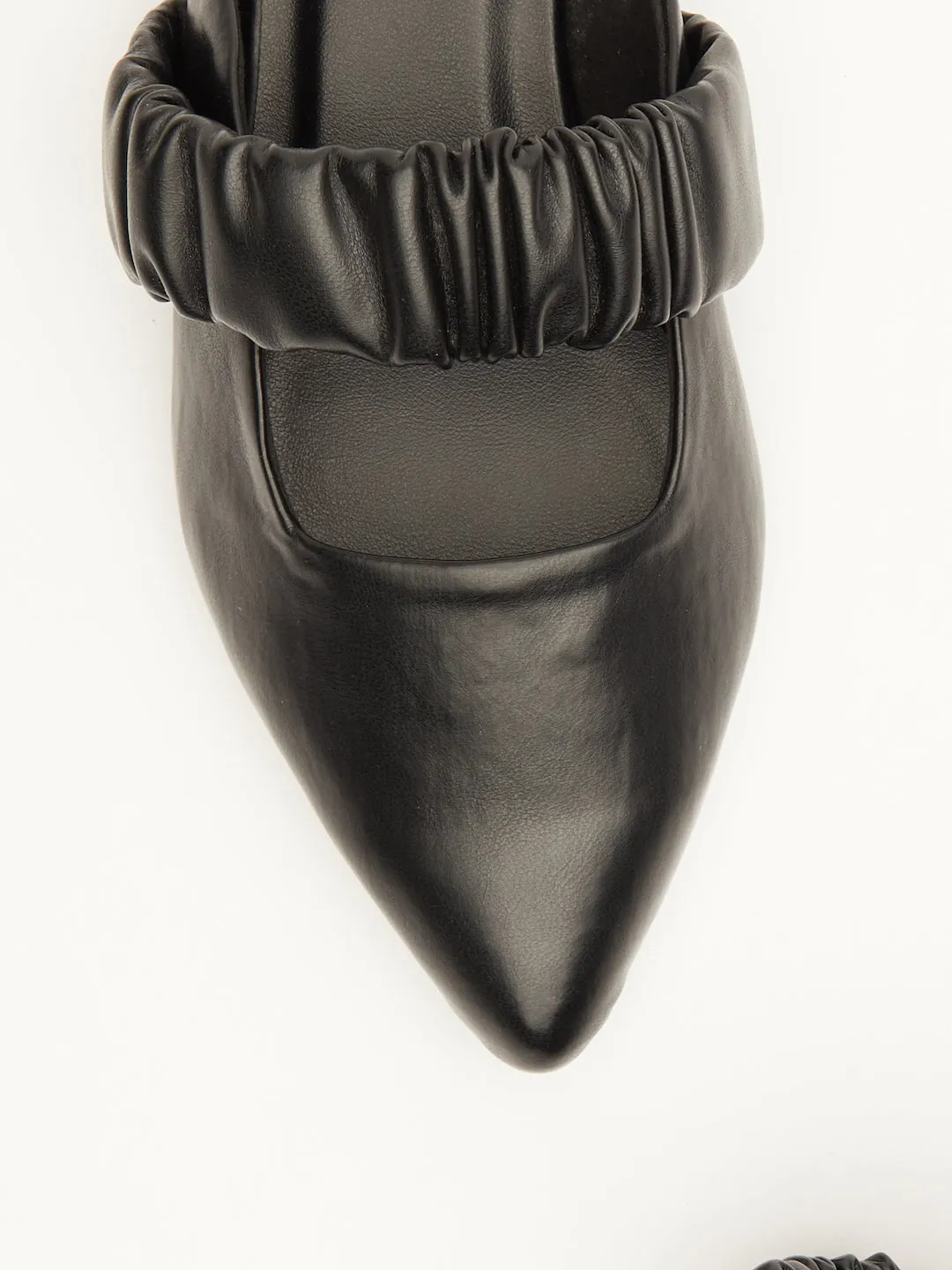 GOSSIP WOMENS BLACK MULES