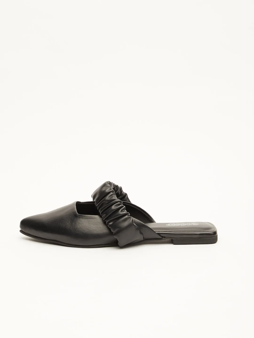 GOSSIP WOMENS BLACK MULES