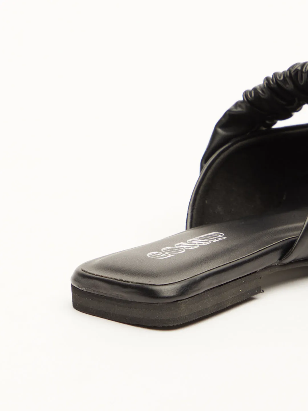 GOSSIP WOMENS BLACK MULES