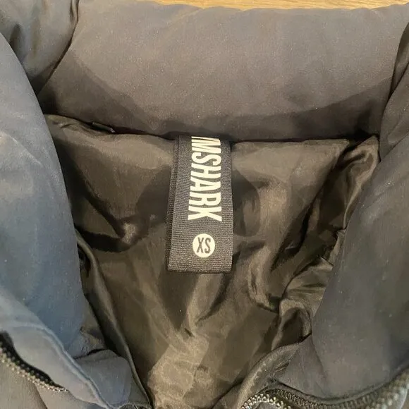 Gymshark Black Puffer Jacket size XS