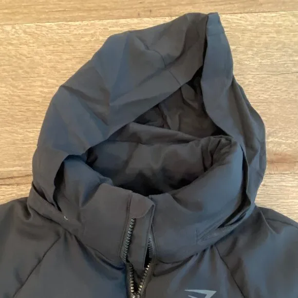 Gymshark Black Puffer Jacket size XS