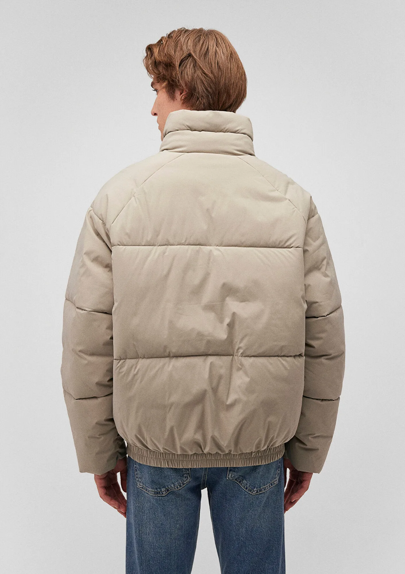 High Collar Grey Jacket