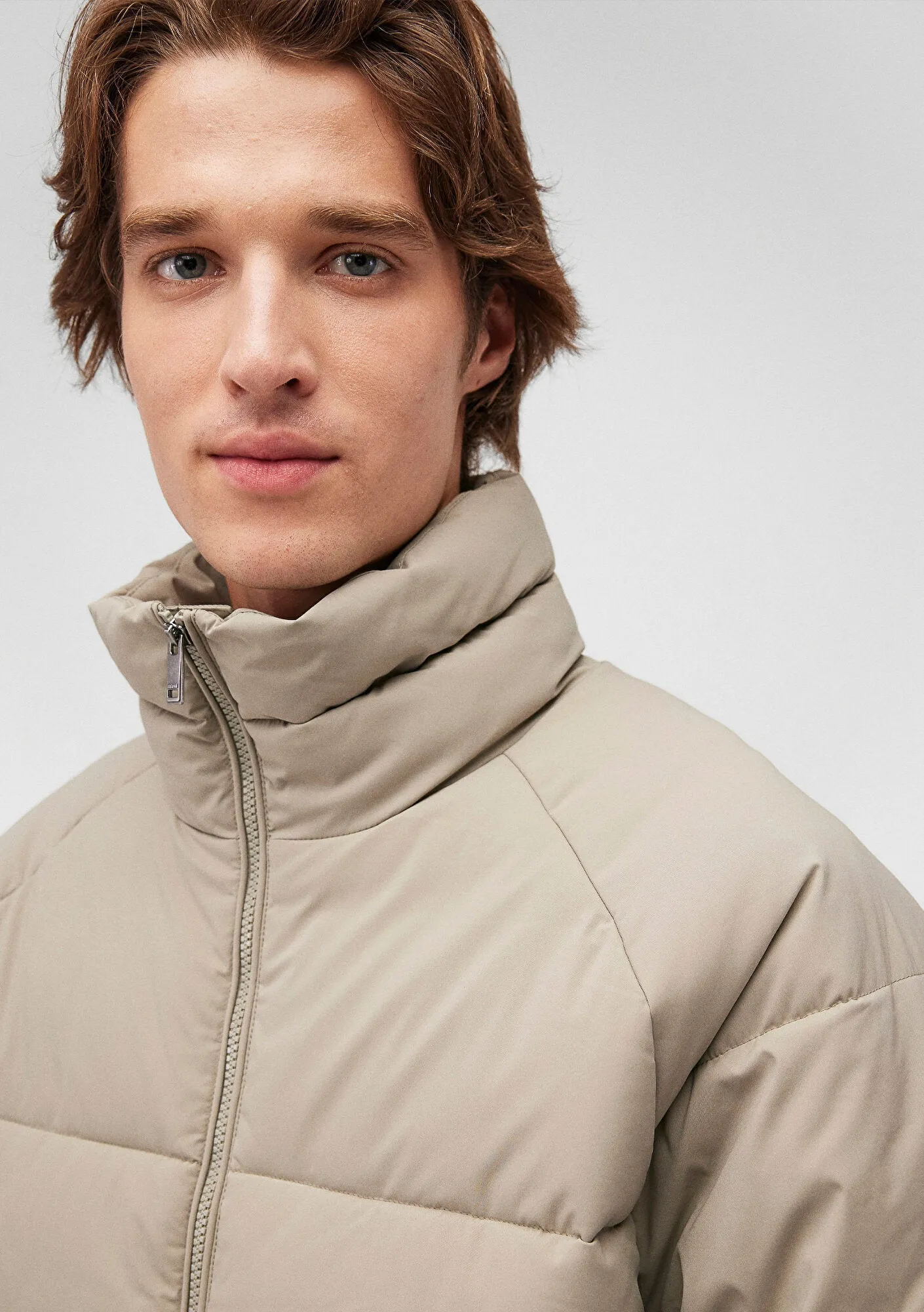 High Collar Grey Jacket