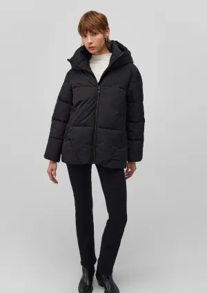 Hooded Black Puffer Jacket