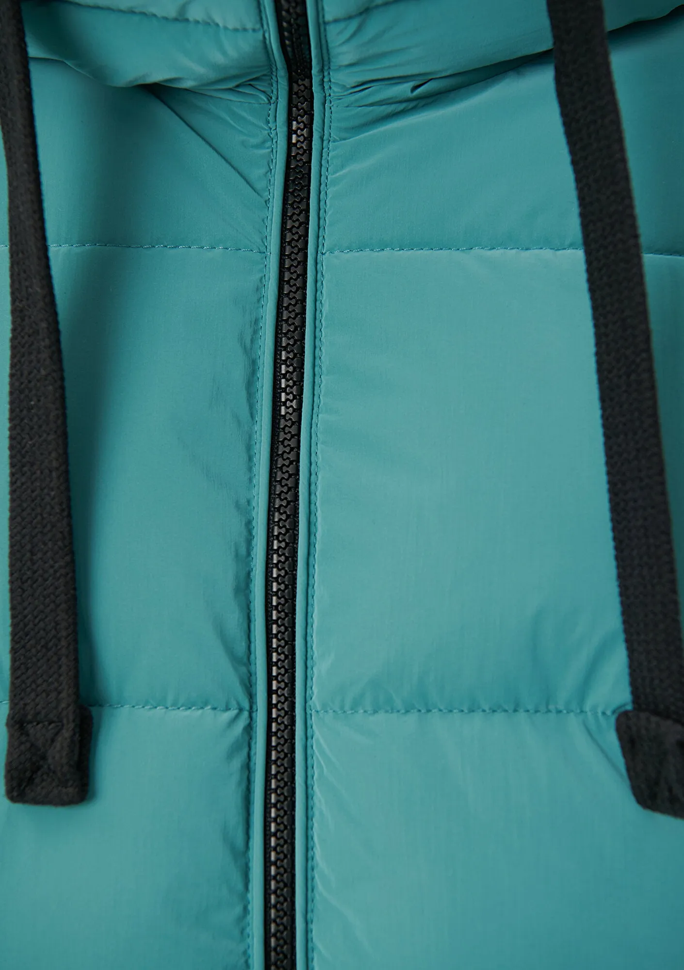 Hooded Green Puffer Jacket