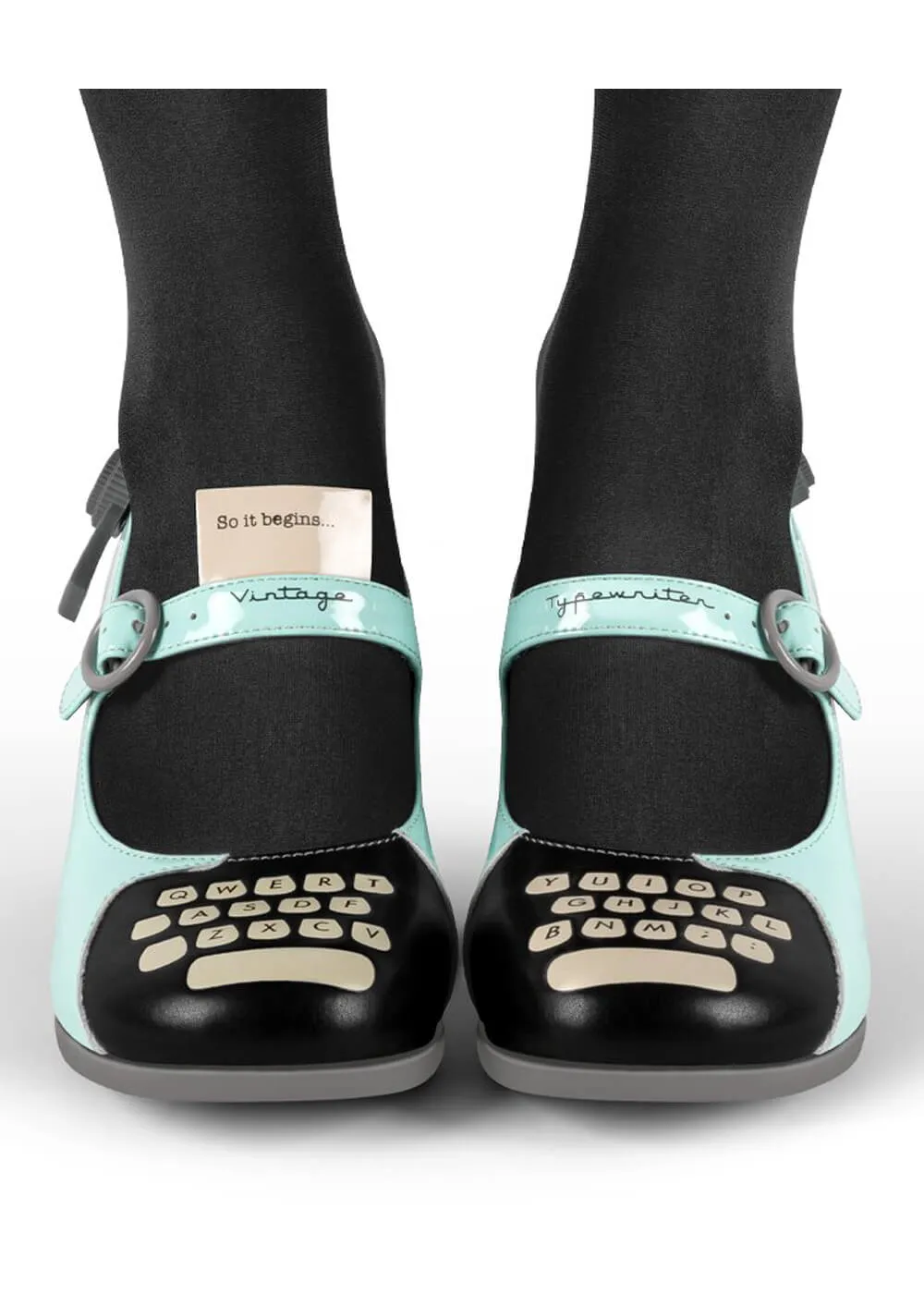 Hot Chocolate Design Typewriter Heels