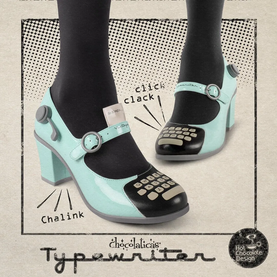 Hot Chocolate Design Typewriter Heels