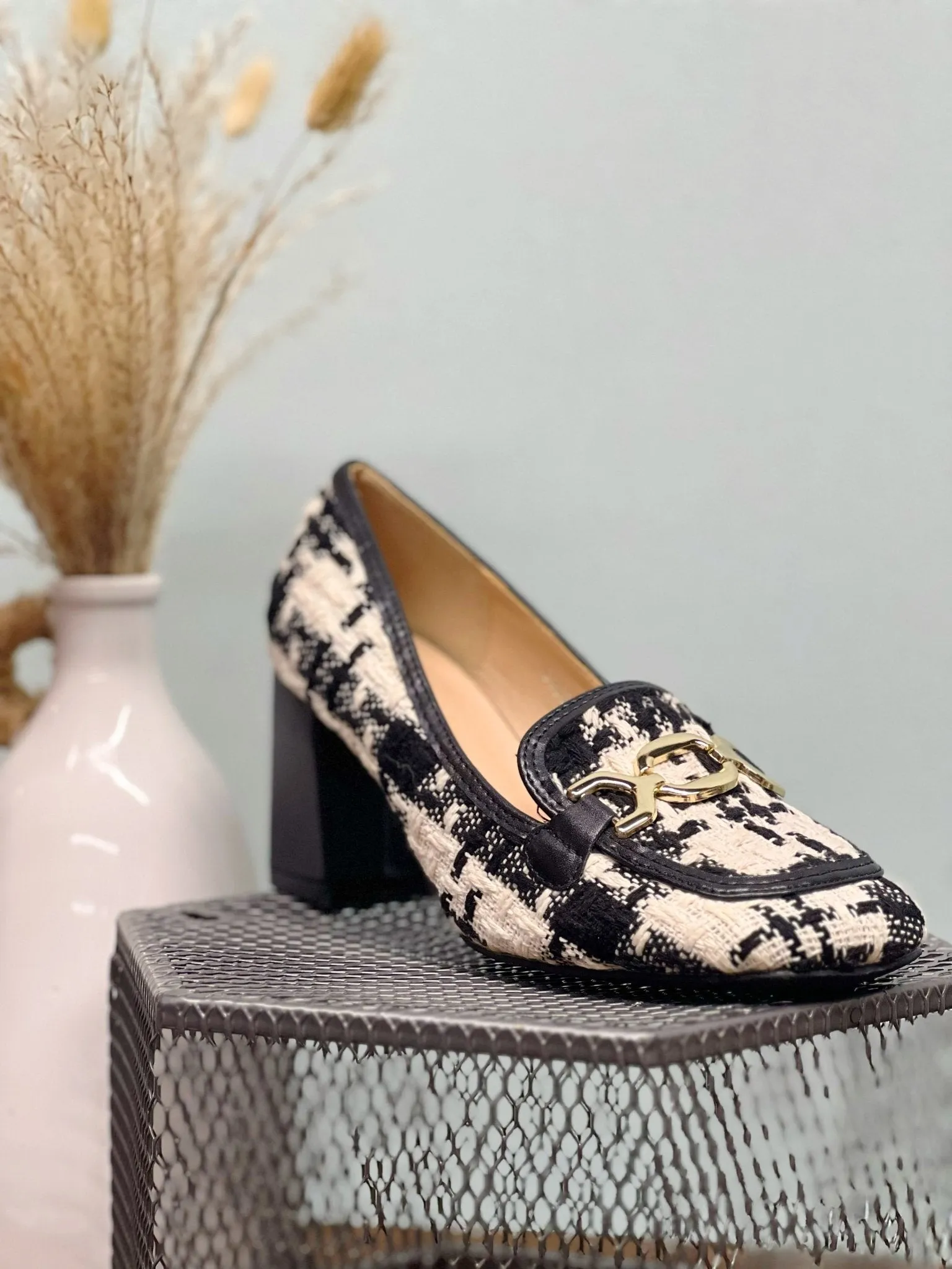 Houndstooth Heels