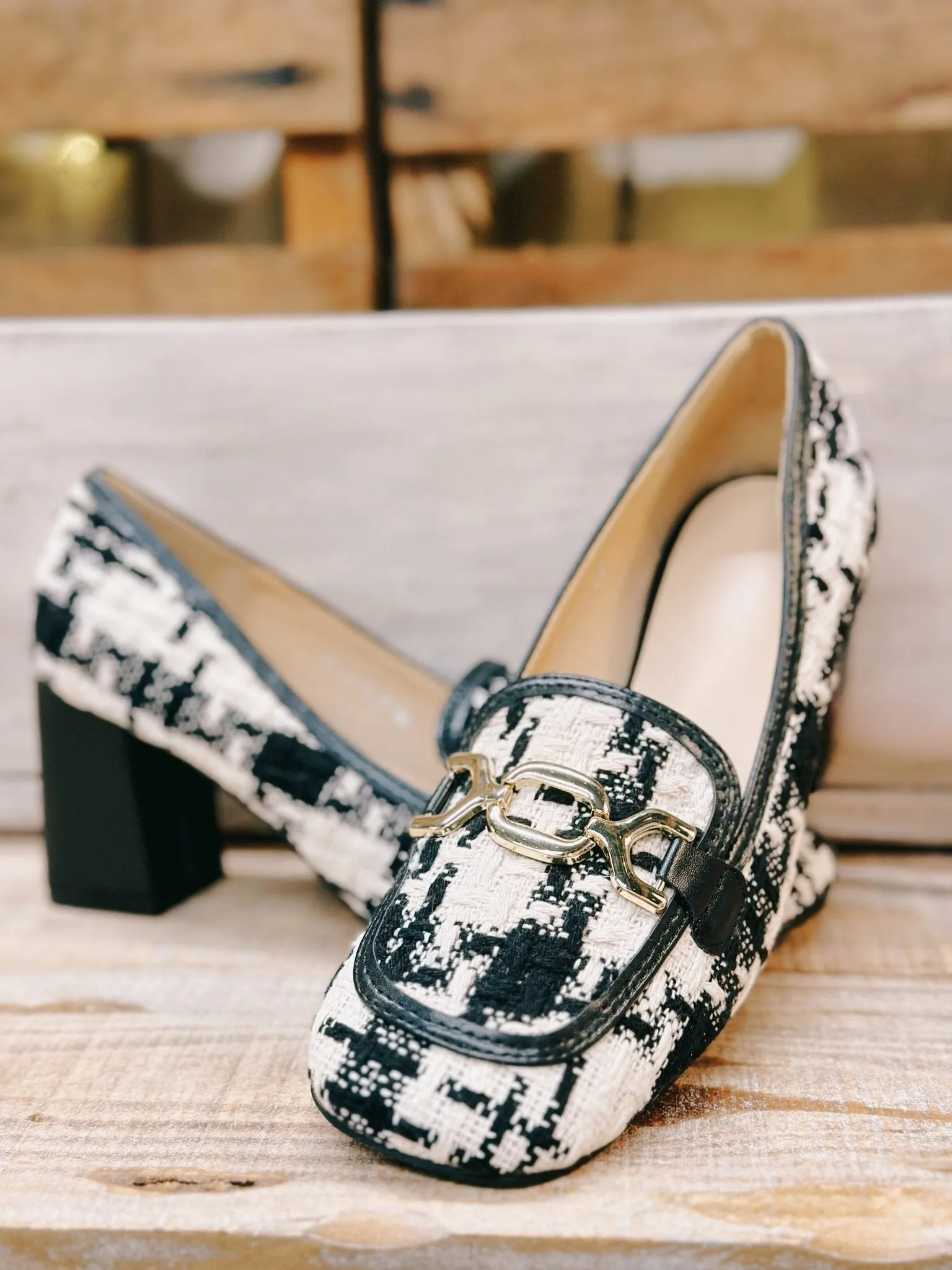 Houndstooth Heels
