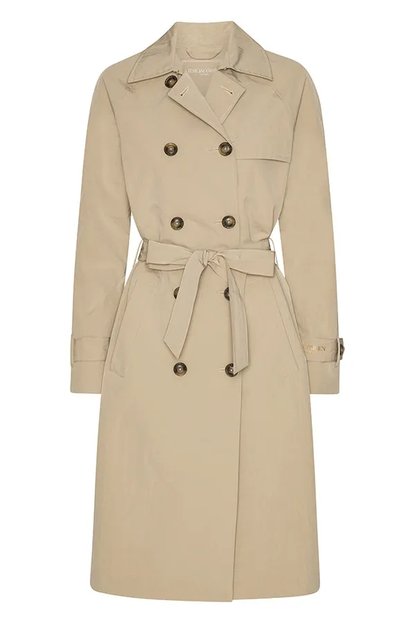 Ilse Jacobsen White Pepper Trench RainCoat