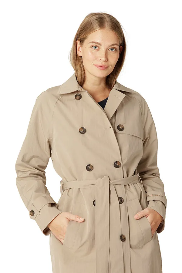 Ilse Jacobsen White Pepper Trench RainCoat