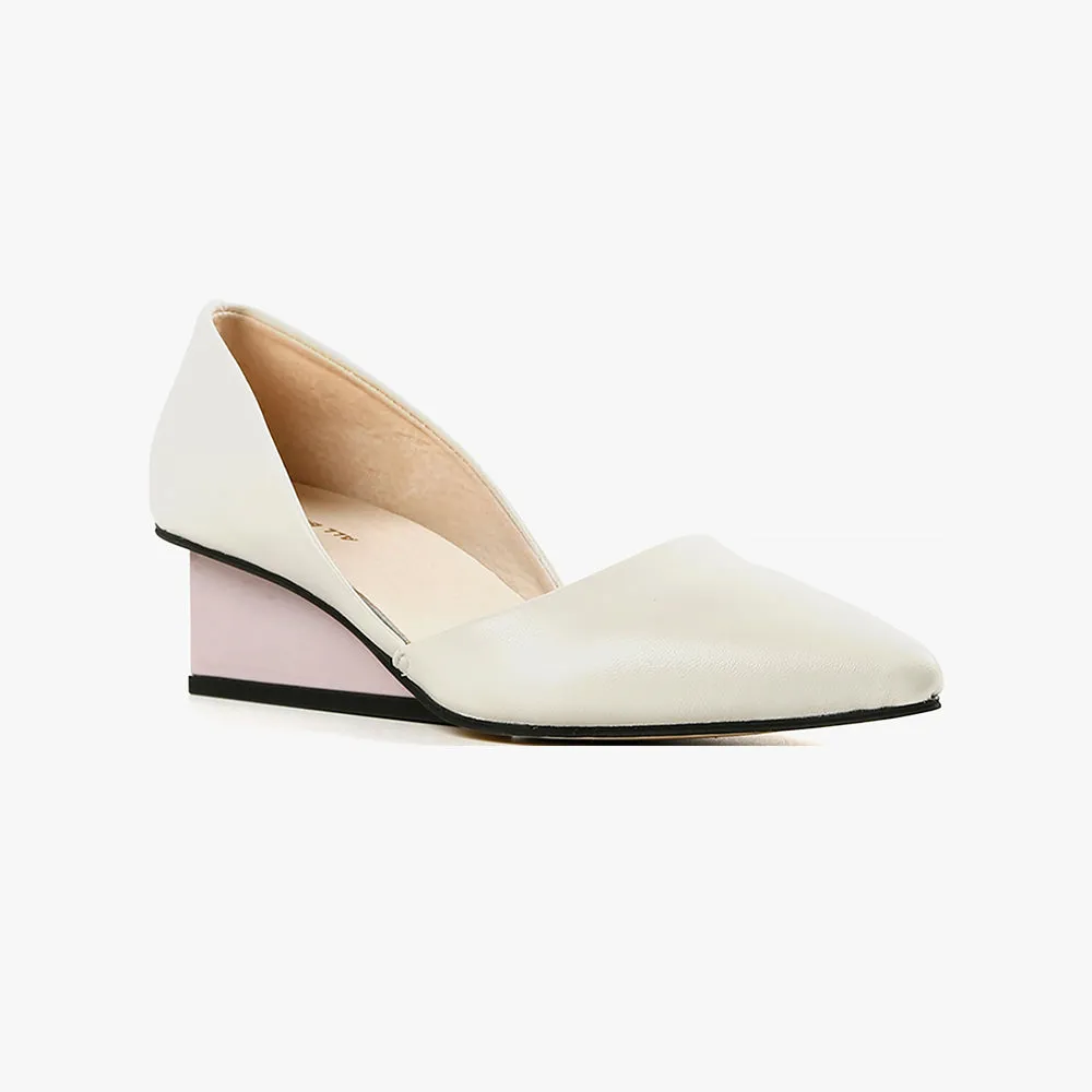 Ivory Square Wedge