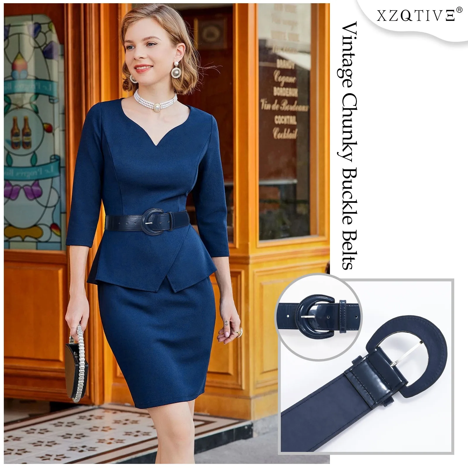 JASGOOD Ladies Fashion Dress Decoration Versatile Wide Girdle Women Stretch Waist Slim Wide Band