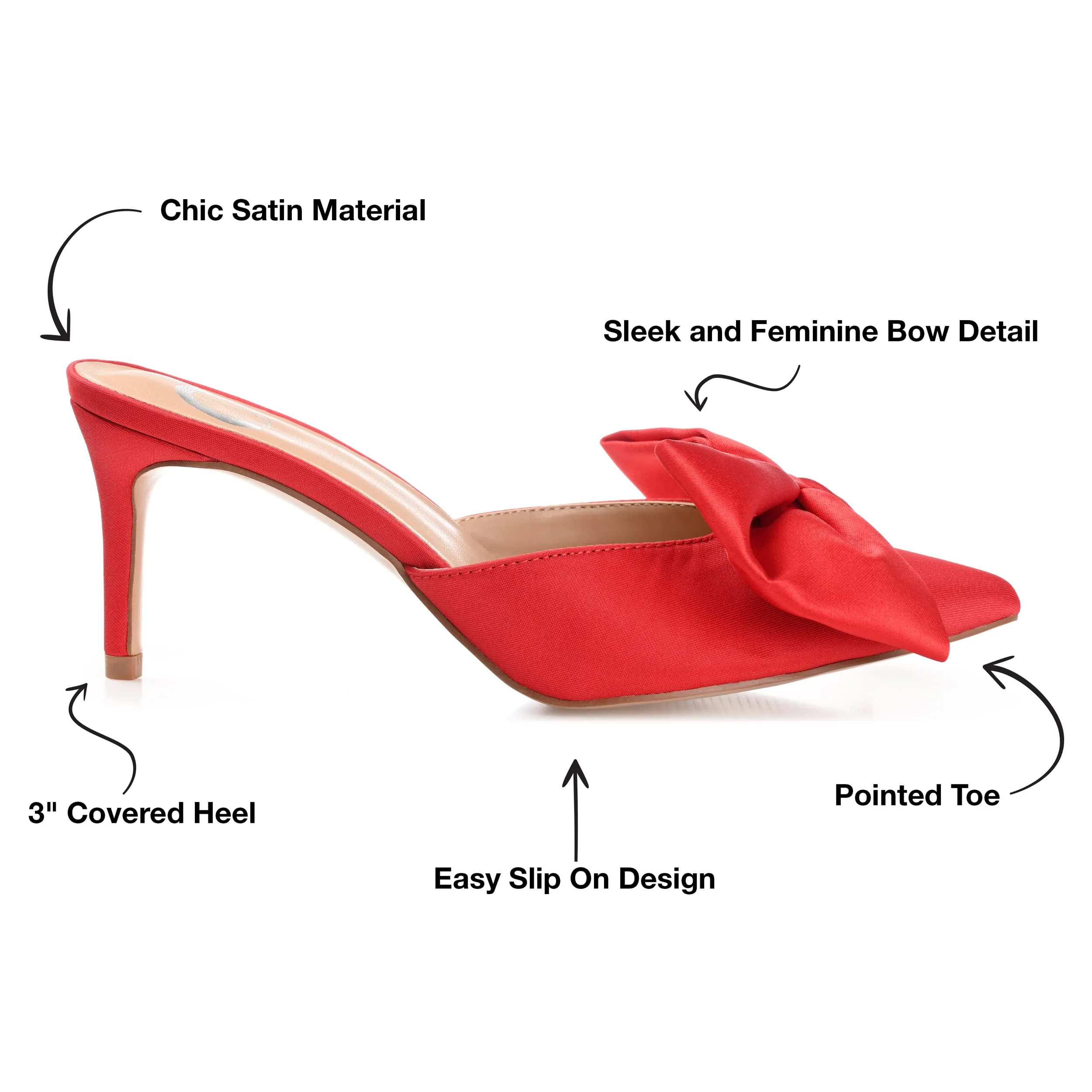Journee Women's Tiarra Evening Pumps Red, 9