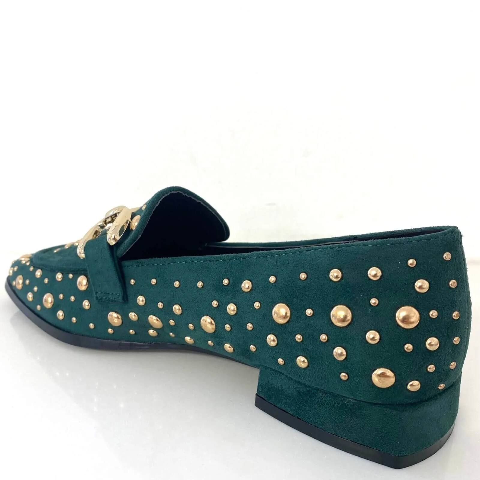 Kate Appleby Studded Loafers - Green