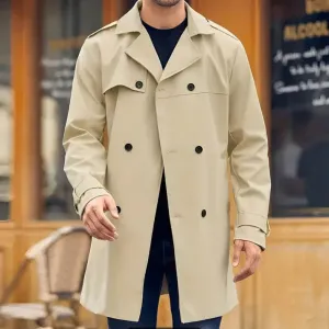 Leon Classic Double-Buttoned Winter Trench Coat
