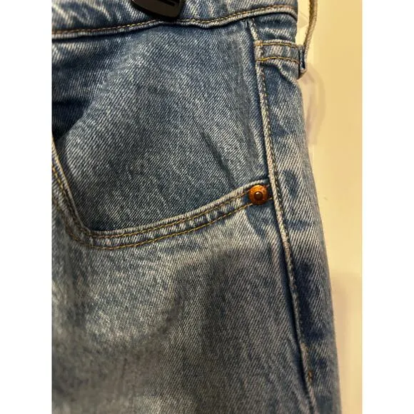 Levi's Ribcage Straight Leg Jeans - Size 31 Blue Wash High Rise Sexy &amp; Flawless