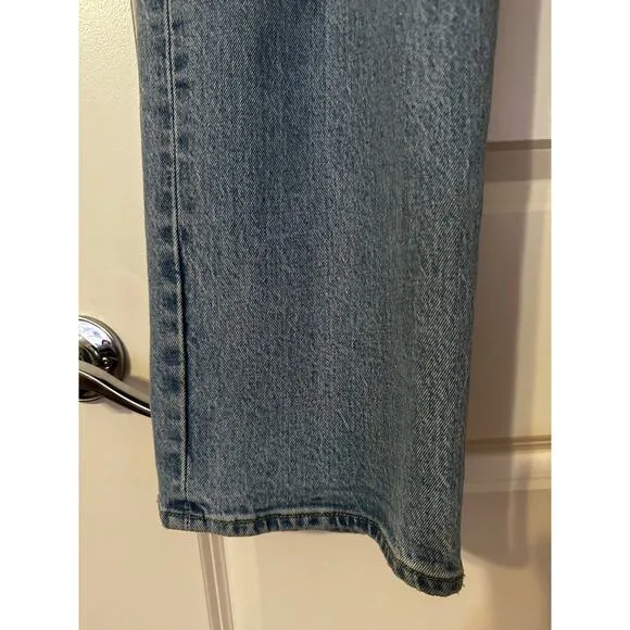 Levi's Ribcage Straight Leg Jeans - Size 31 Blue Wash High Rise Sexy &amp; Flawless