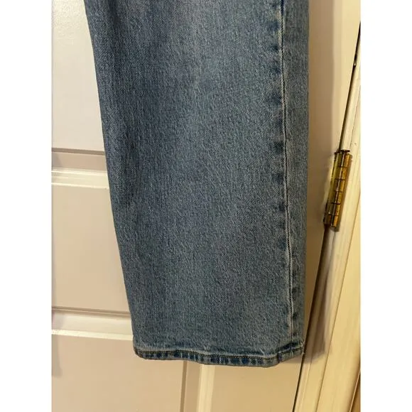 Levi's Ribcage Straight Leg Jeans - Size 31 Blue Wash High Rise Sexy &amp; Flawless