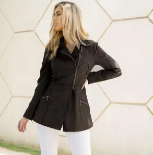 Lidiya Leather Trench