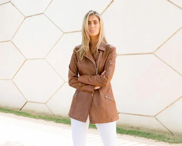 Lidiya Leather Trench