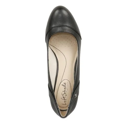 LifeStride Women's Dreams Wedge Pump, Black, 5 M US