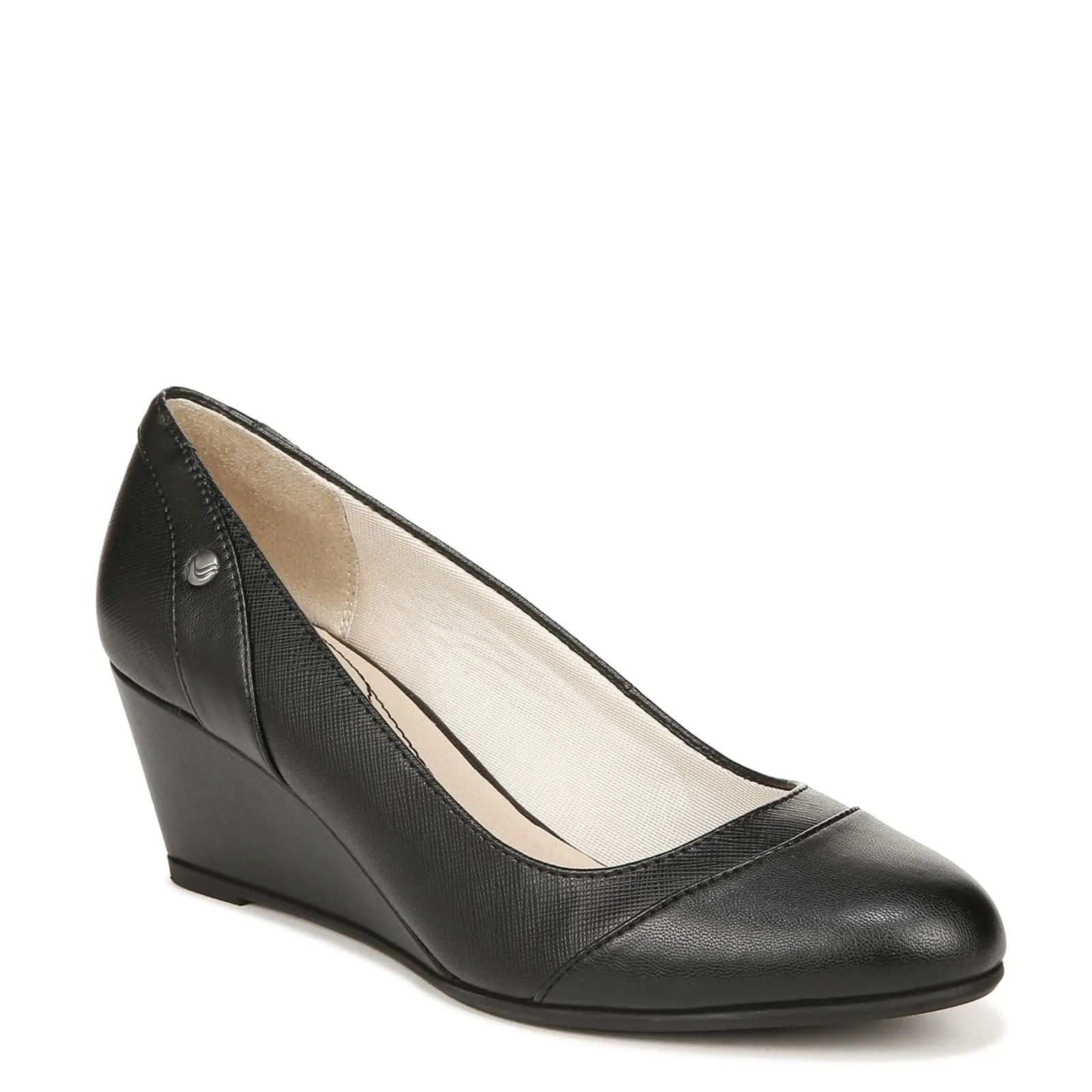 LifeStride Women's Dreams Wedge Pump, Black, 5 M US