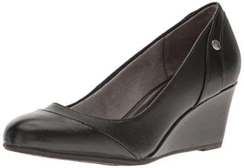 LifeStride Women's Dreams Wedge Pump, Black, 5 M US