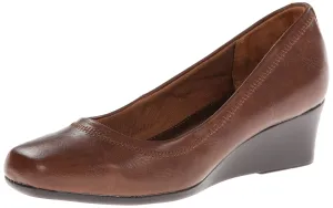 LifeStride Women's Groovy Wedge Pump, darktan, 7 W US