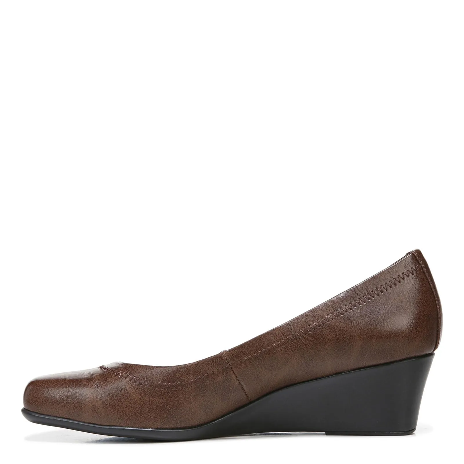 LifeStride Women's Groovy Wedge Pump, darktan, 7 W US