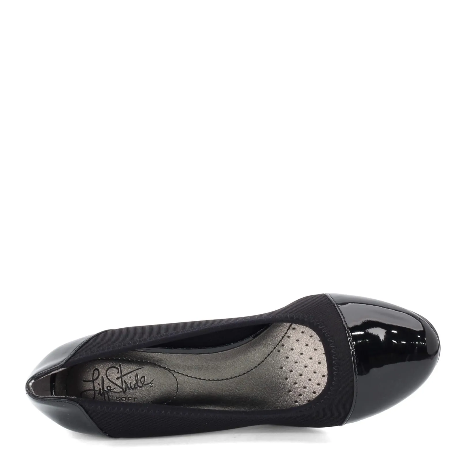 LifeStride Women's Juliana Stretch Wedge Pump, Black, 7.5 M US