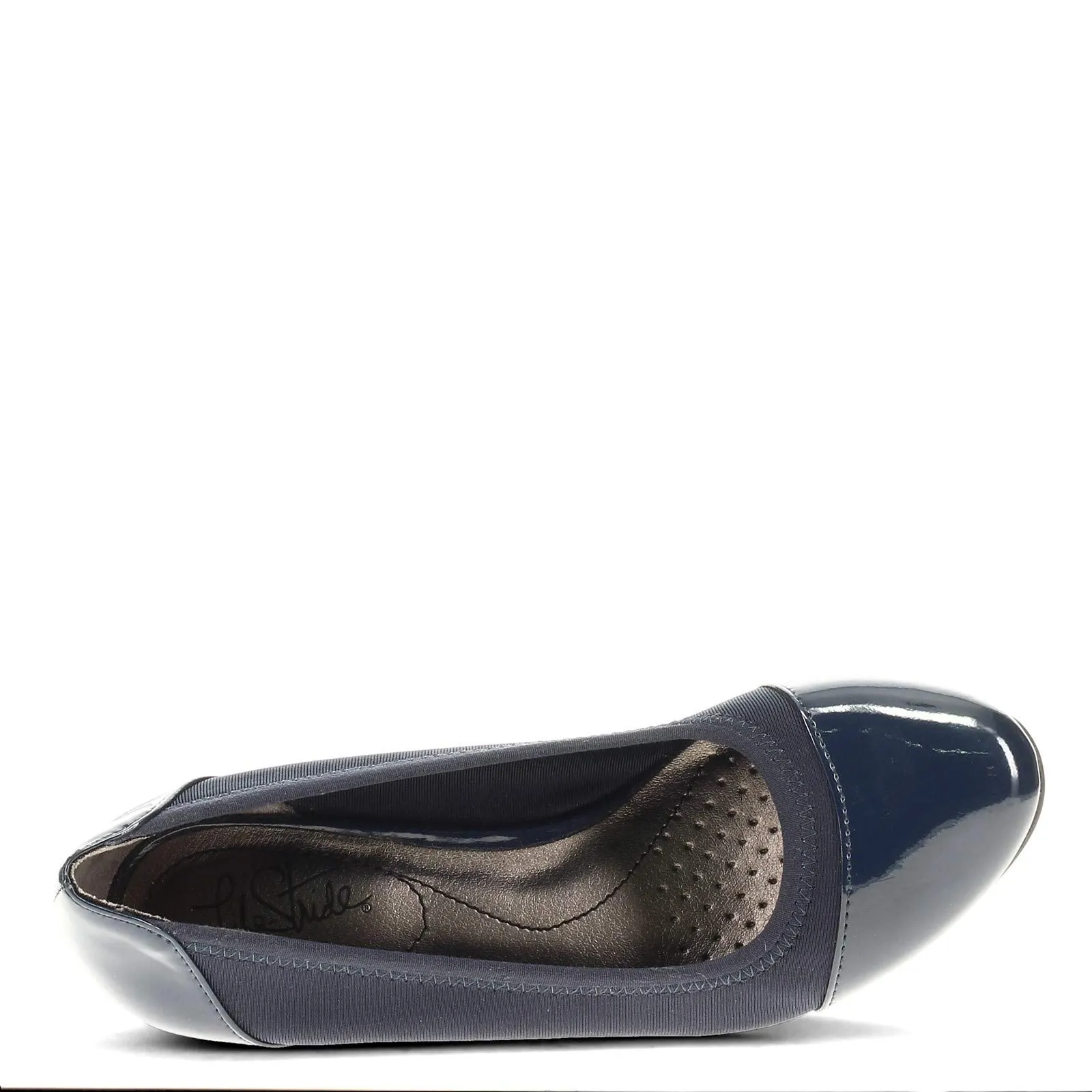 LifeStride Women's Juliana Stretch Wedge Pump, lux Navy, 9 N US