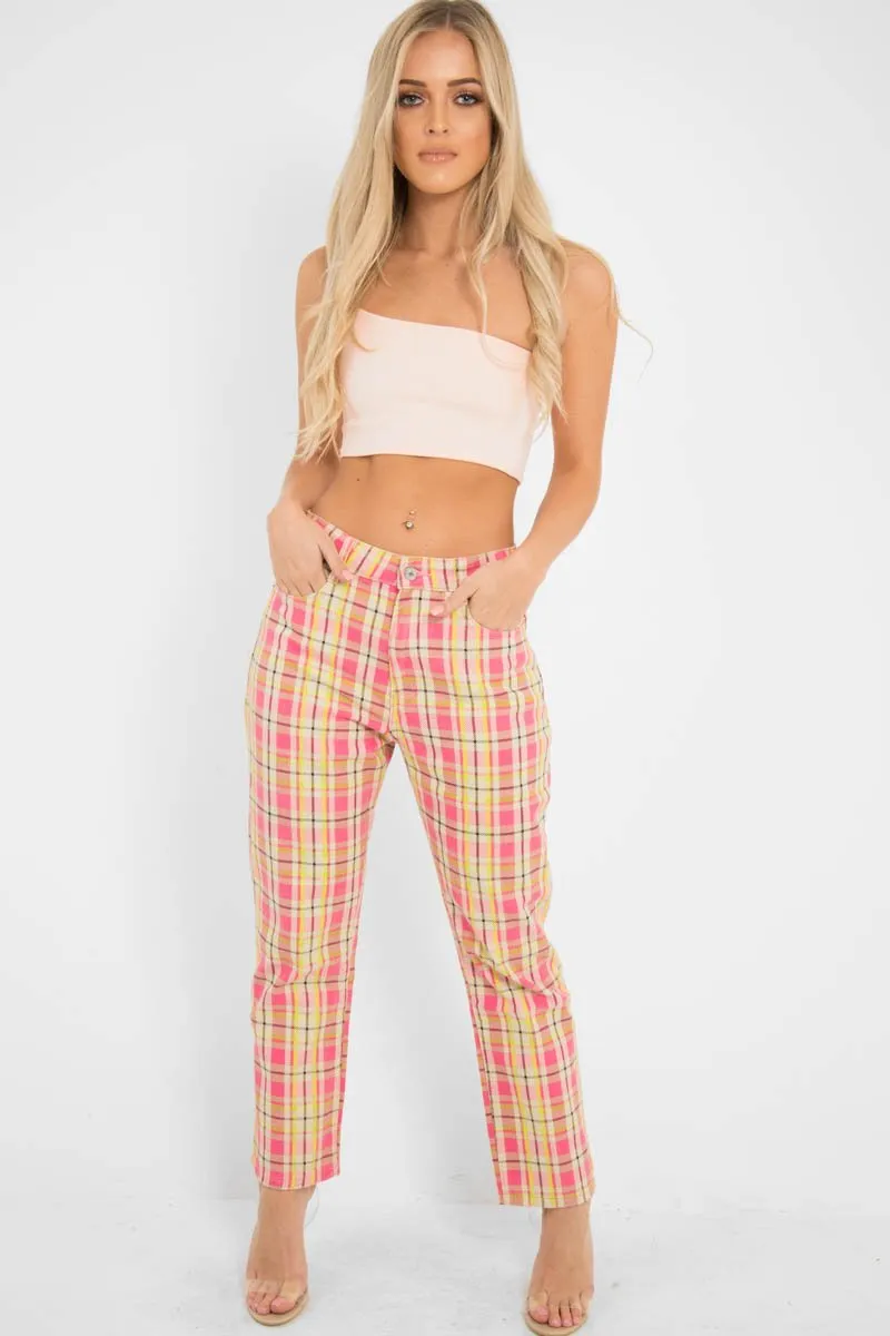 Light Pink One Shouldered Crop Top - Kamri