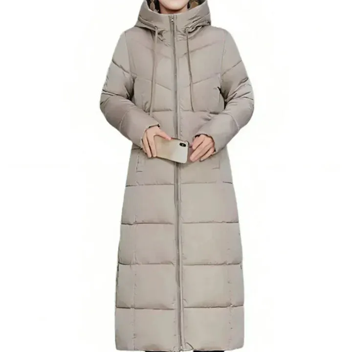 Long, cosy Jastin puffer jacket for winter