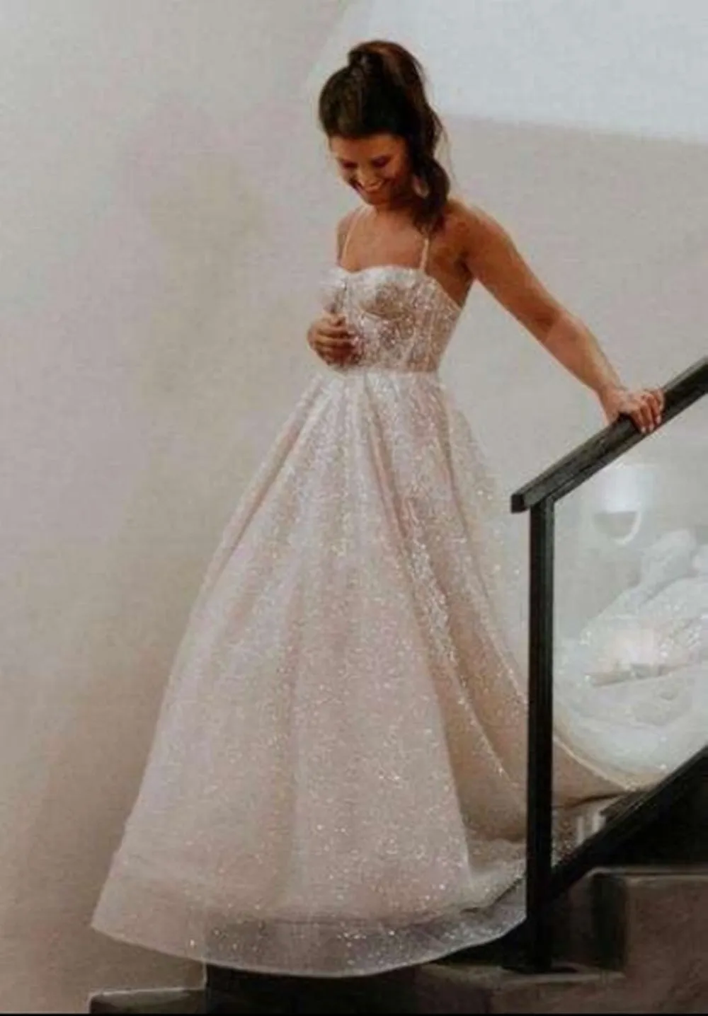 Luxurious A-Line Bridal Gown