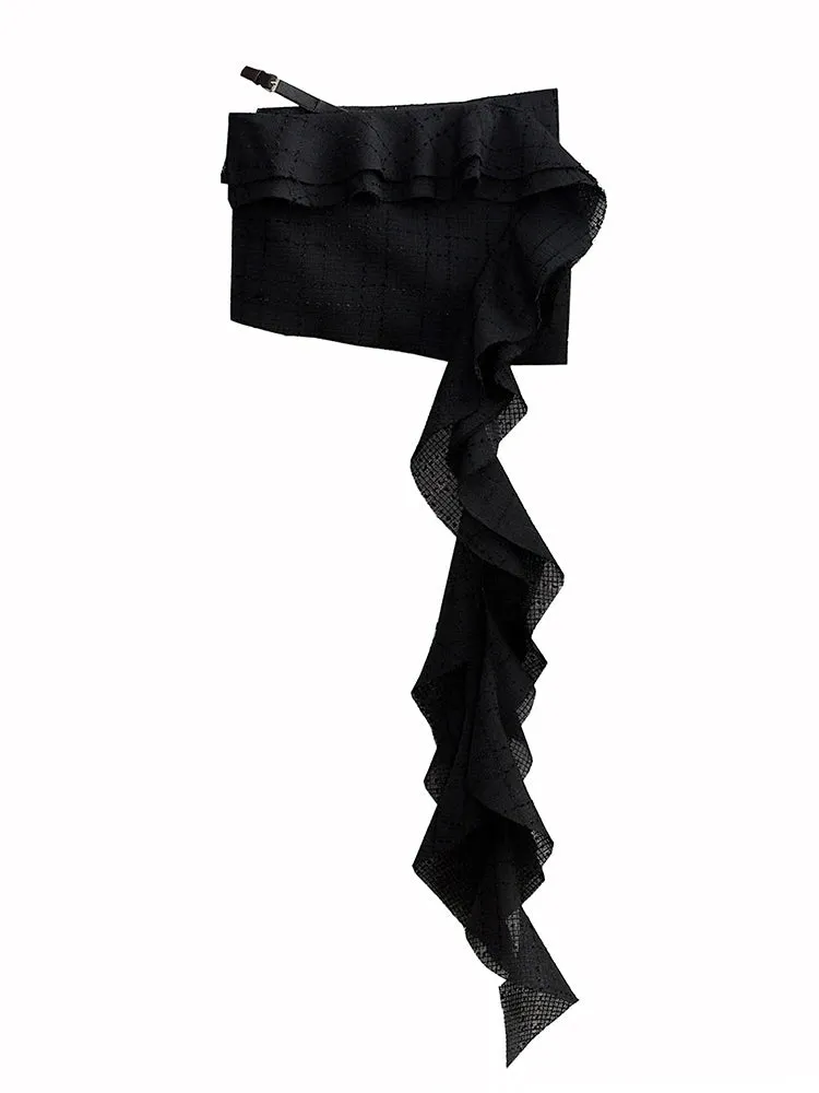 Manello Ruffle Mini Skirt
