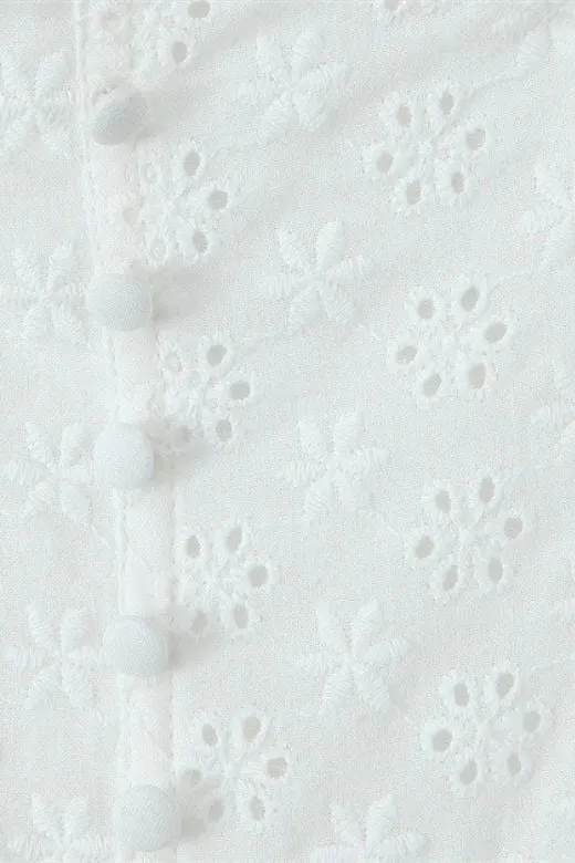 Mari Bodycon Mini Dress - White Pearl