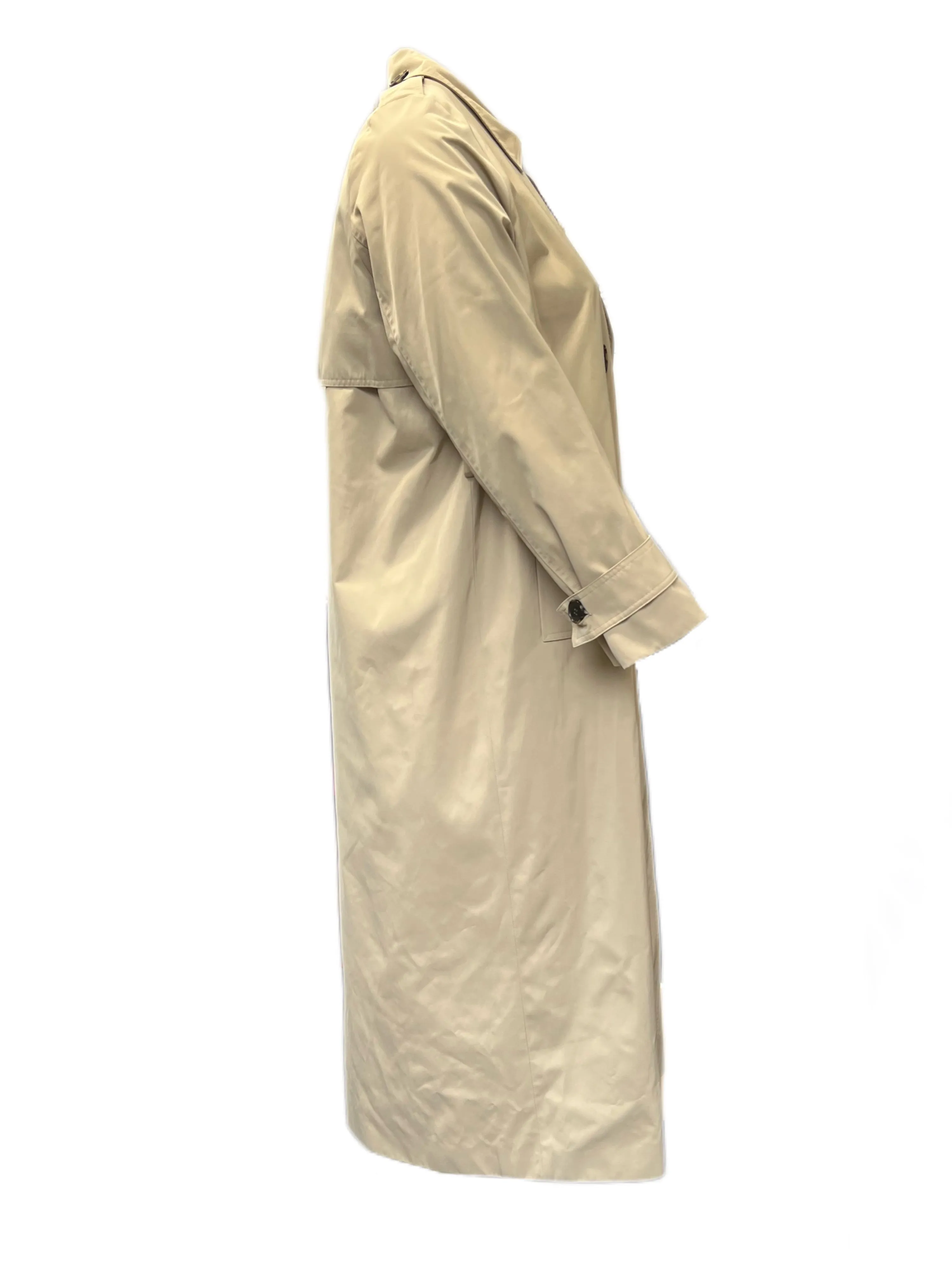 Marina Rinaldi Women's Beige Tecnica Double Breasted Trench Coat Size 16W/25 NWT